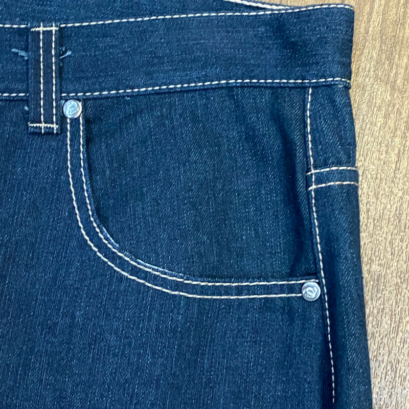 Vintage 1990er Baggy Black Denim Jeans Skater Style Jeans Size 36