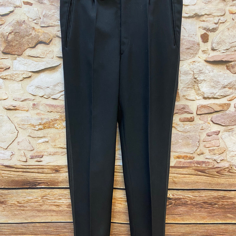 Smoking Hose, Frackhose, True Vintage schwarz Bund 77 cm, Gr.44