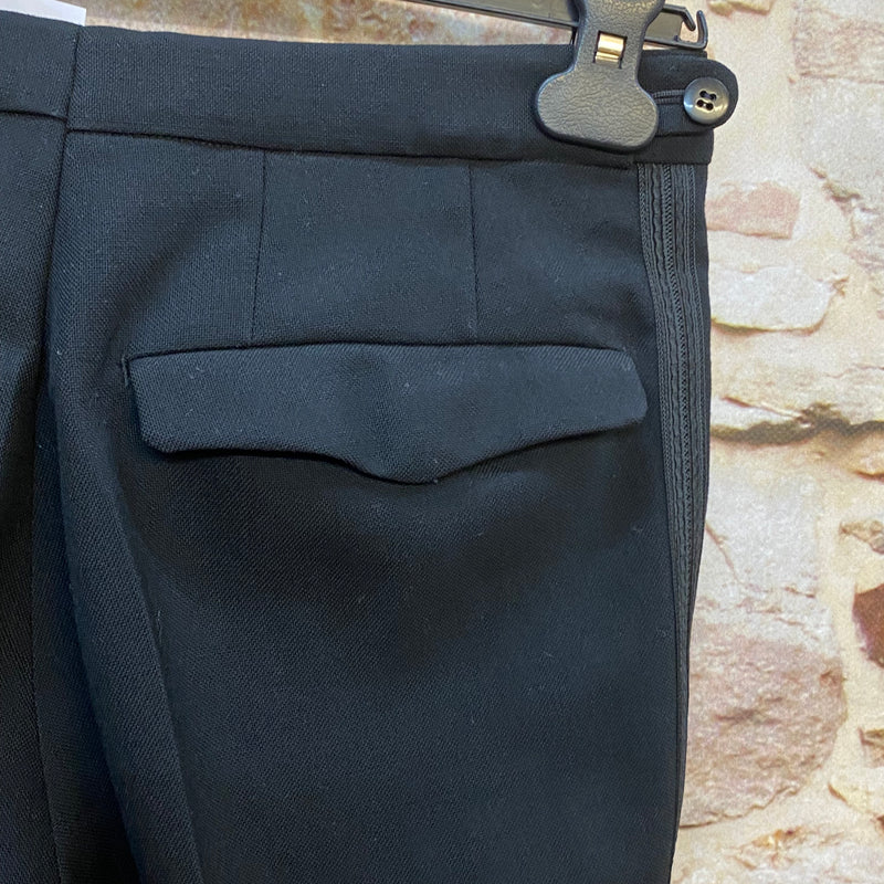 Smoking Hose, Frackhose, True Vintage schwarz Bund 77 cm, Gr.44