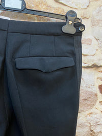 Pantalon smoking, pantalon tailcoat, véritable ceinture noire vintage 77 cm, taille 44 