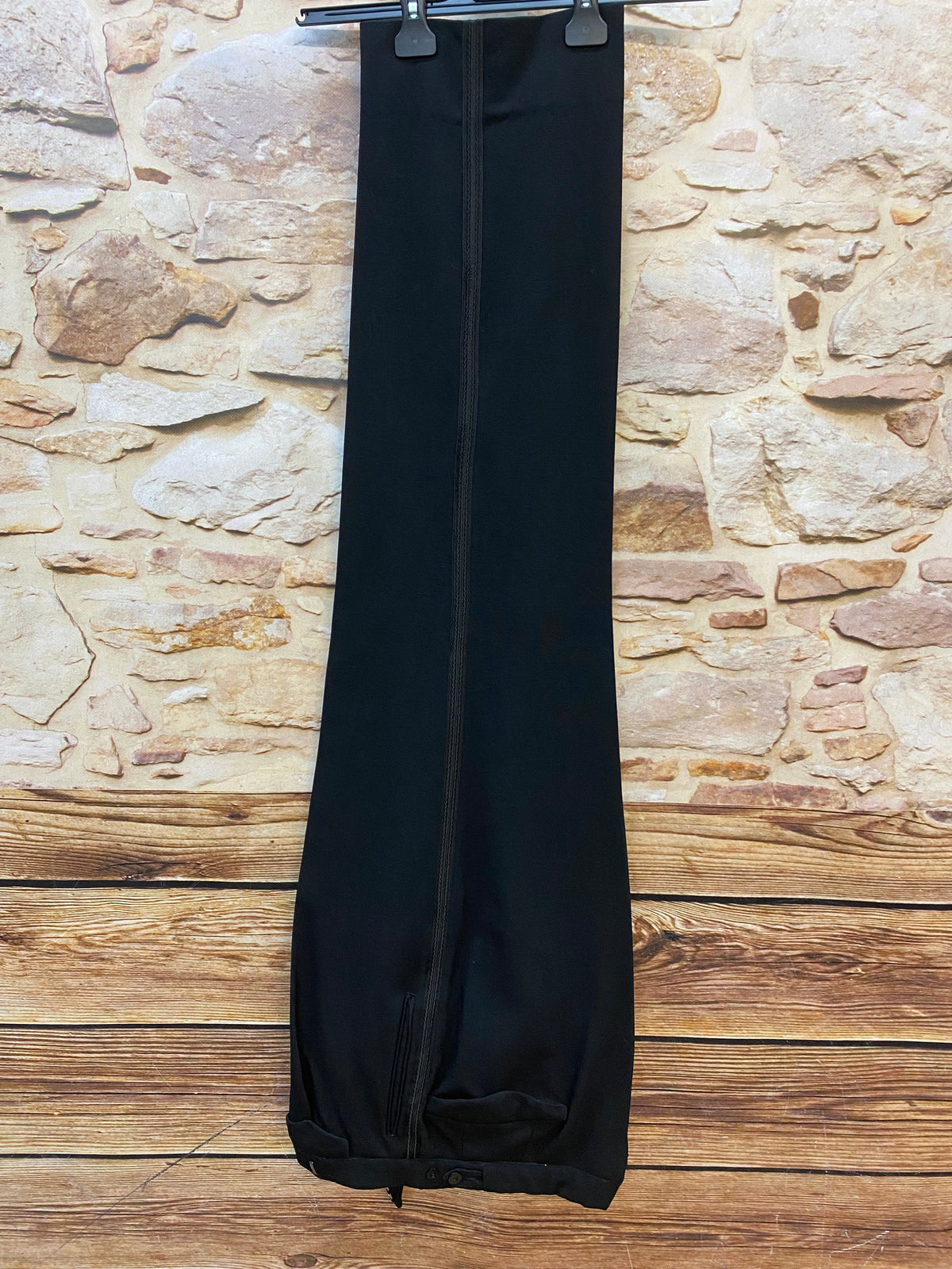 Smokinghose Vintage schwarze Hose Bund 87