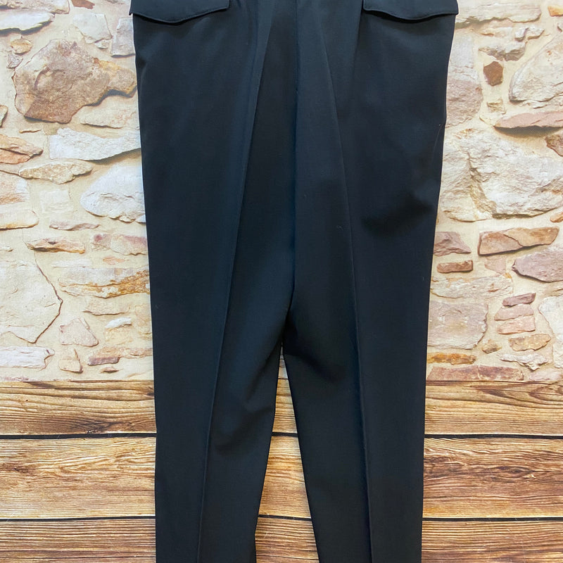 Smokinghose Vintage schwarze Hose Bund 87, Gr.48