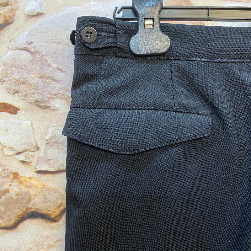 Smokinghose Vintage schwarze Hose Bund 87, Gr.48
