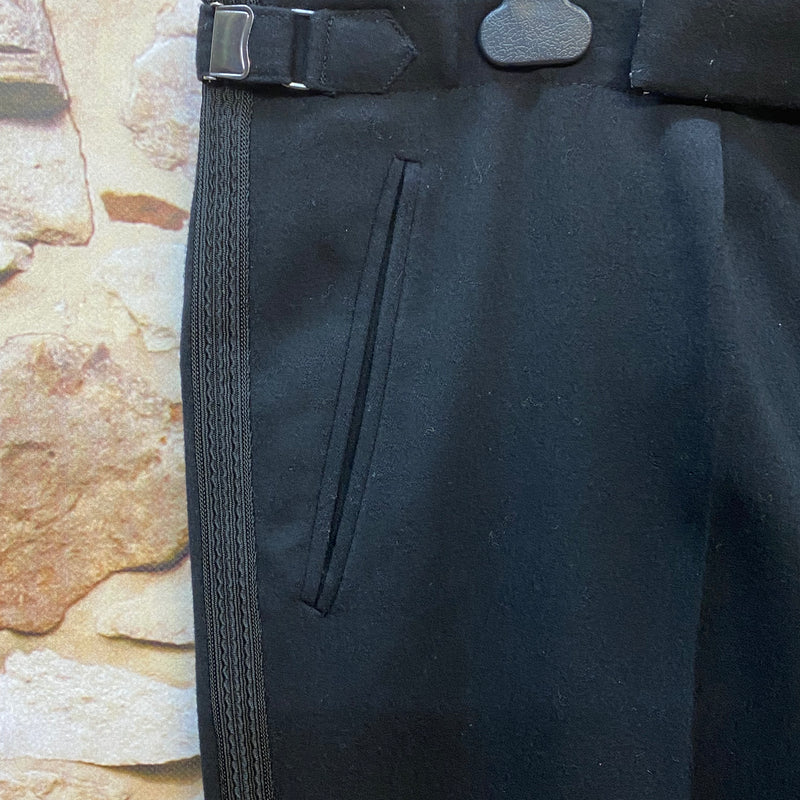 Smokinghose Vintage schwarz Bund 121 cm, Gr,62