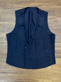 Gilet smoking homme bleu foncé taille 48 vintage