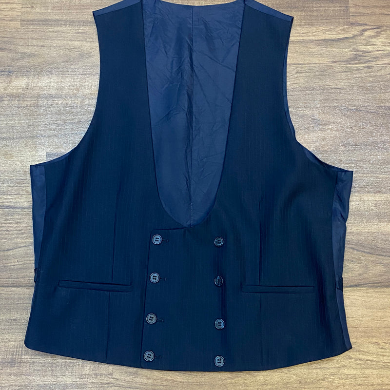 Smokingweste für Herren Vintage blau Gr.48 Smoking