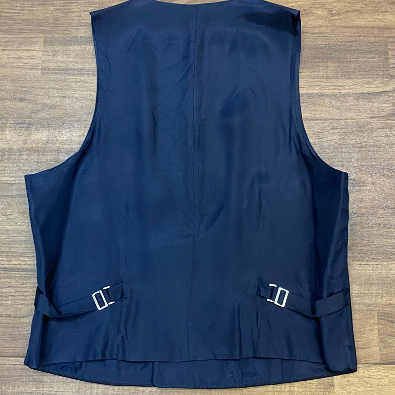 Smokingweste für Herren Vintage blau Gr.50 Smoking