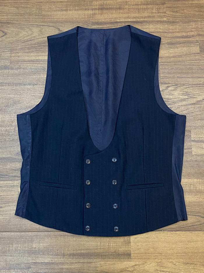 Gilet homme bleu foncé smoking gilet taille 50 vintage