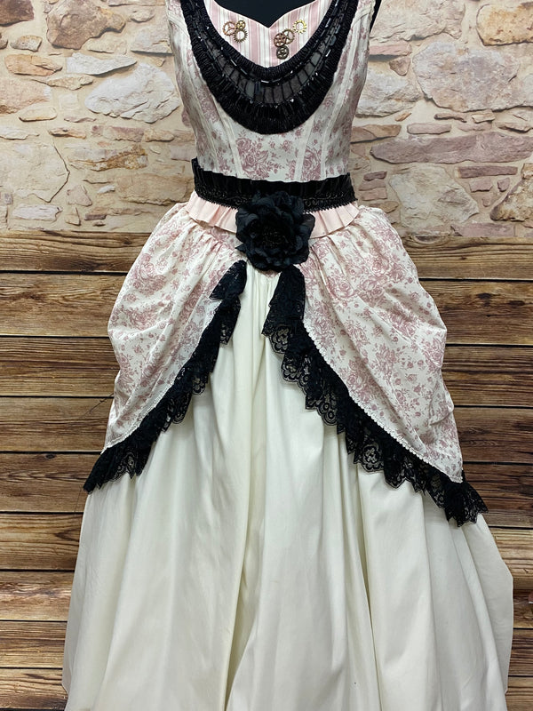 Steampunk Vintage Rokoko Viktorianisch Brautkleid Hochzeitskleid Gr.36 Unikat