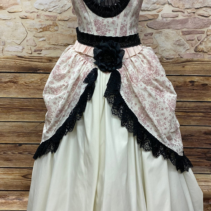Steampunk Vintage Rokoko Viktorianisch Brautkleid Hochzeitskleid Gr.36 Unikat