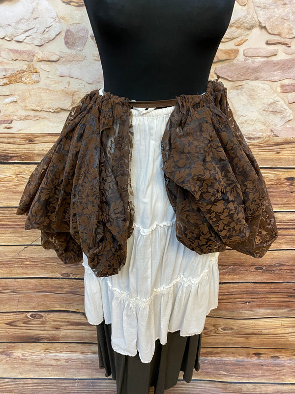 Steampunk Damen Outfit Unikat Gr. 38/40 – Corsage & Lagenröck