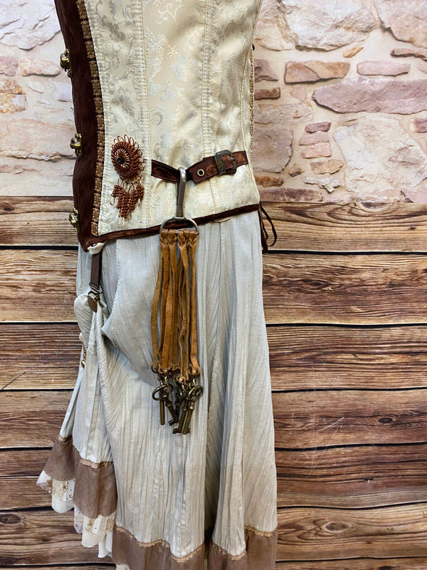 Steampunk Damen Outfit Gr. 38/40 – aufwendig zusammengestelltes Unikat