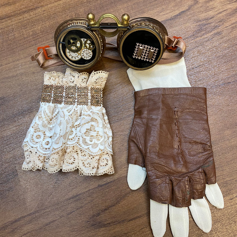 Steampunk Damen Outfit Gr. 38/40 – aufwendig zusammengestelltes Unikat