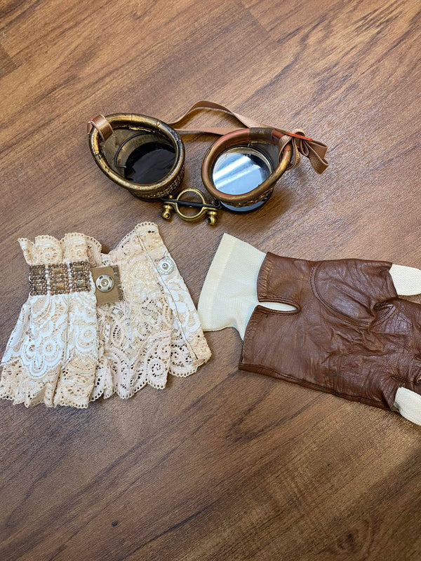 Steampunk Damen Outfit Gr. 38/40 – aufwendig zusammengestelltes Unikat