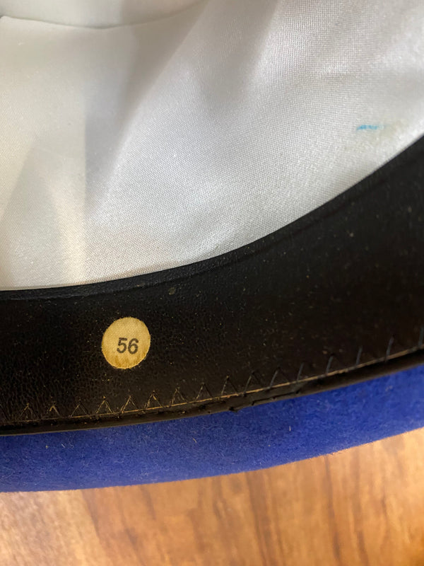 Steampunk Damen Zylinder Blau Gr. 56 – Unikat mit Goggles