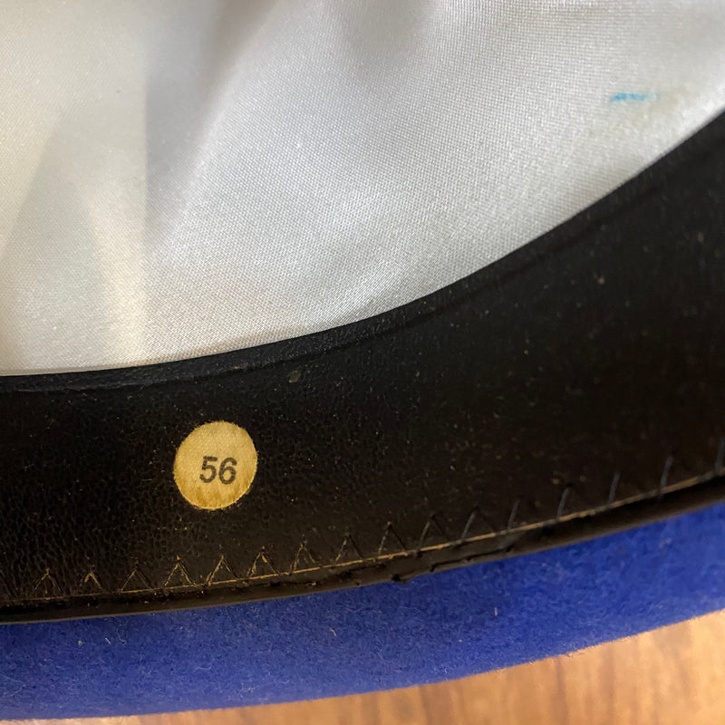 Steampunk Damen Zylinder Blau Gr. 56 – Unikat mit Goggles