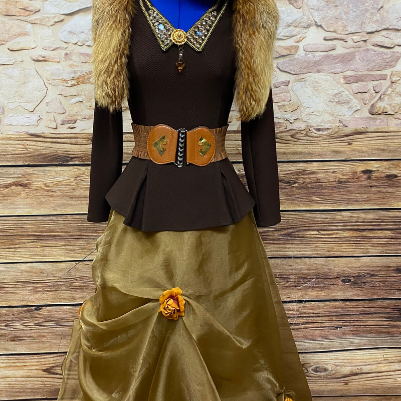 Steampunk Damen Mode hochwertiges Komplett Kostüm Gr.34, Unikat, Damenkostüm in der Größe 34. Das Outfit besteht aus 4 Kleidungsstücken und Accessoires. Es ist handveredelt und ein Unikat. Mit extravagante Zylinder Hut.