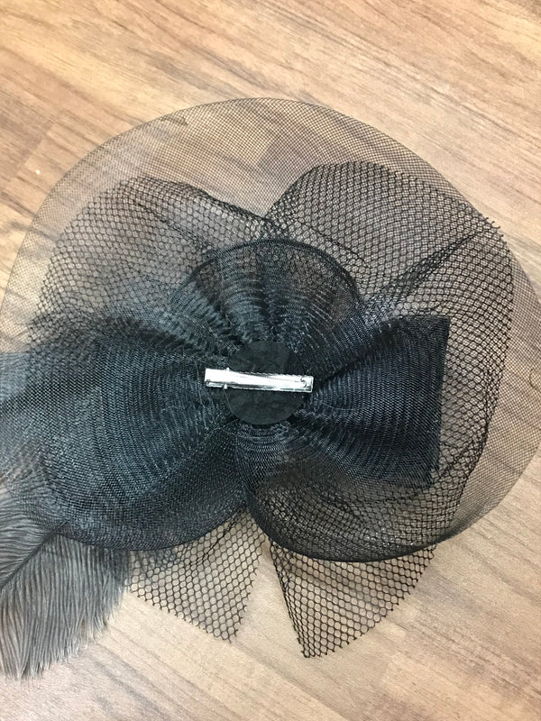 Kopfschmuck Damen, Steampunk Fascinator, braun, Handmade