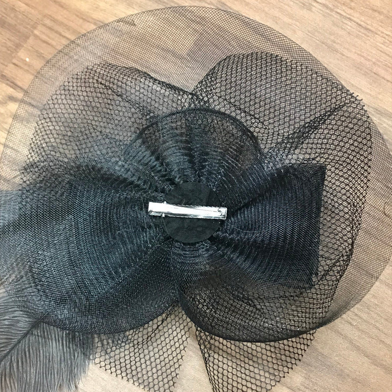 Kopfschmuck Damen, Steampunk Fascinator, braun, Handmade
