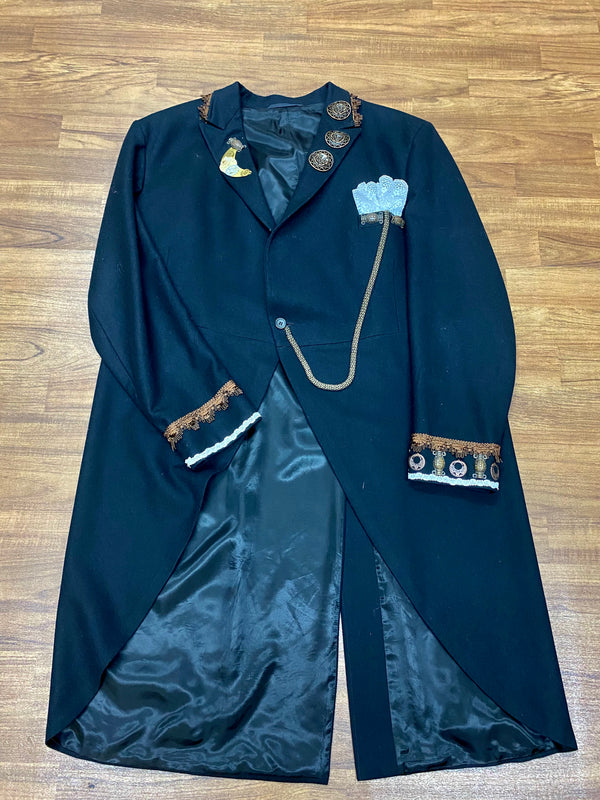 Hochwertiges Steampunk Outfit Herren Gr.58, Vintage-Cut Jacke und antiker Hose, Unikat