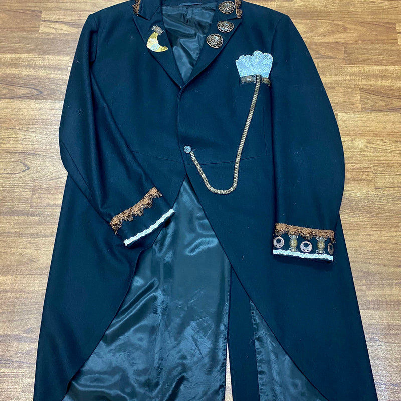Hochwertiges Steampunk Outfit Herren Gr.58, Vintage-Cut Jacke und antiker Hose, Unikat