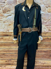 Tenue steampunk de haute qualité homme taille 58, veste coupe vintage et pantalon ancien