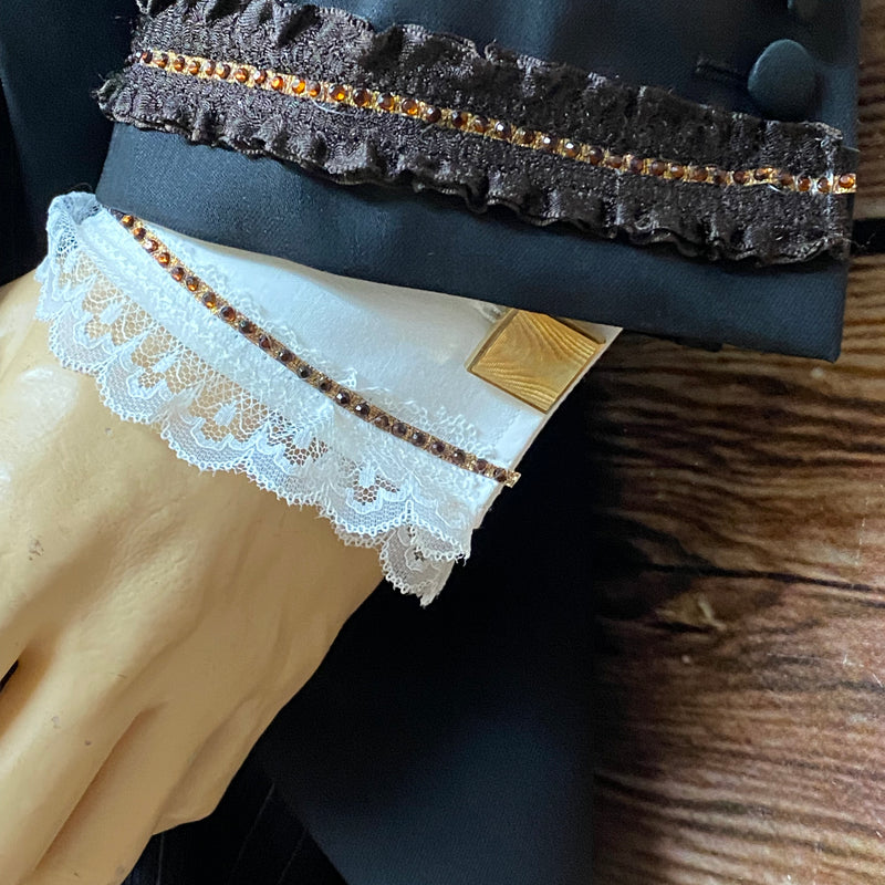 Steampunk Hochzeitsanzug mit Frack und Stresemann-Hose Gr.56 Unikat