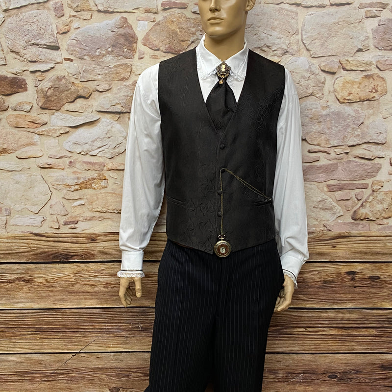 Steampunk Hochzeitsanzug mit Frack und Stresemann-Hose Gr.56 Unikat