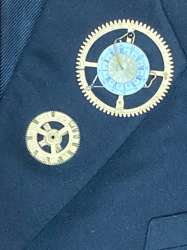 Hochwertige Steampunk Kleidung für Herren mit antiken Gehrock Gr.94 Unikat