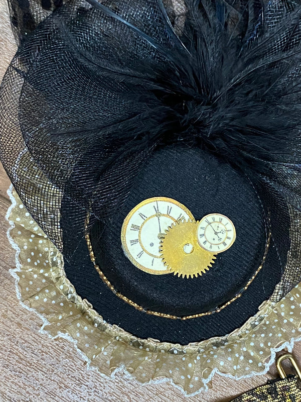 Steampunk Kostüm Damen 7-teilig, hochwertig Gr.48 Unikat