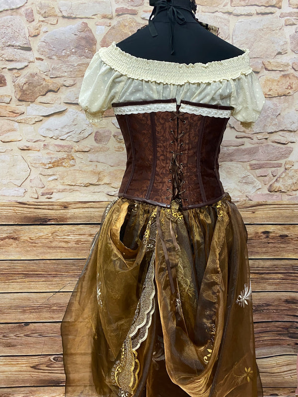 Steampunk Kostüm Damen 7-teilig, hochwertig Gr.46 Unikat