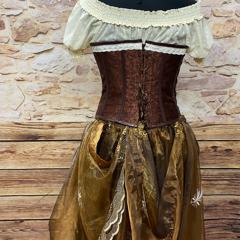 Steampunk Kostüm Damen 7-teilig, hochwertig Gr.46 Unikat