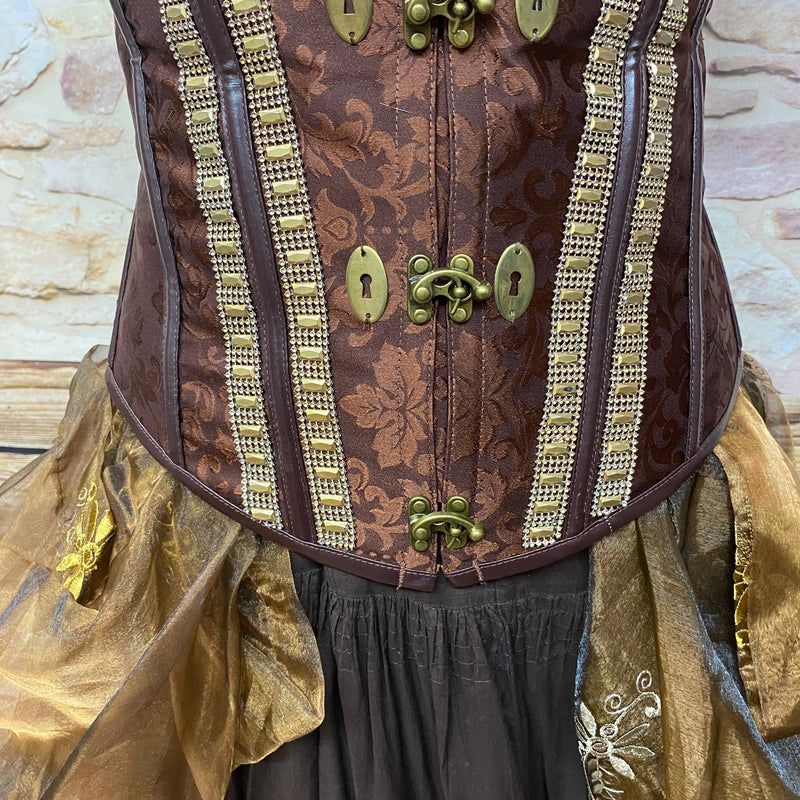 Steampunk Kostüm Damen 7-teilig, hochwertig Gr.46 Unikat