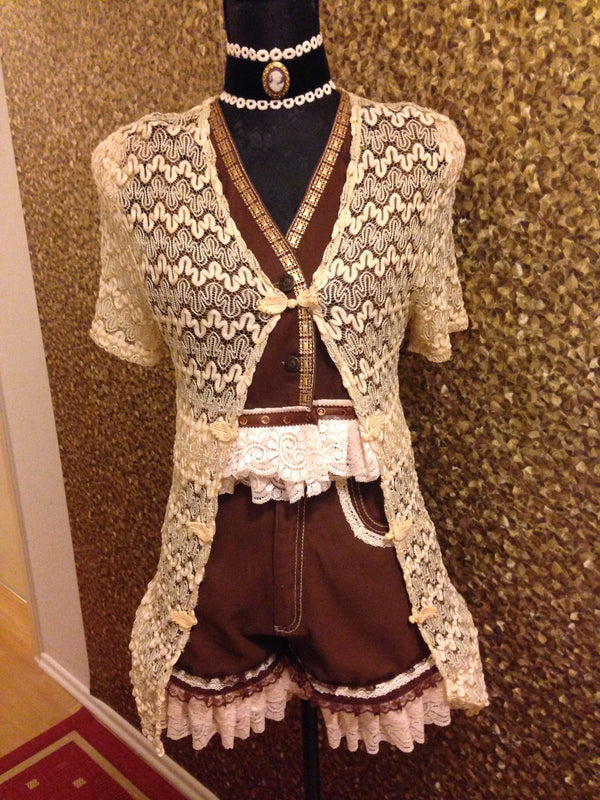 Steampunk Damen-Kostüm Gr.36, Unikat, Hochwertig