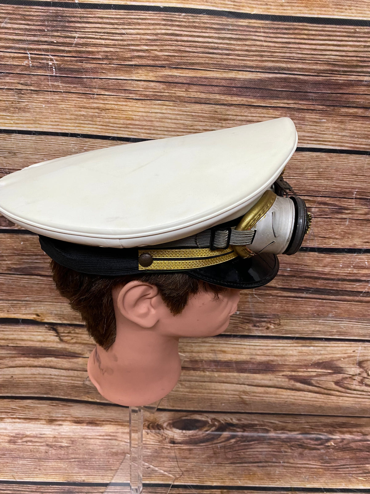 Casquette de police vintage Steampunk finie à la main, unique taille 59 