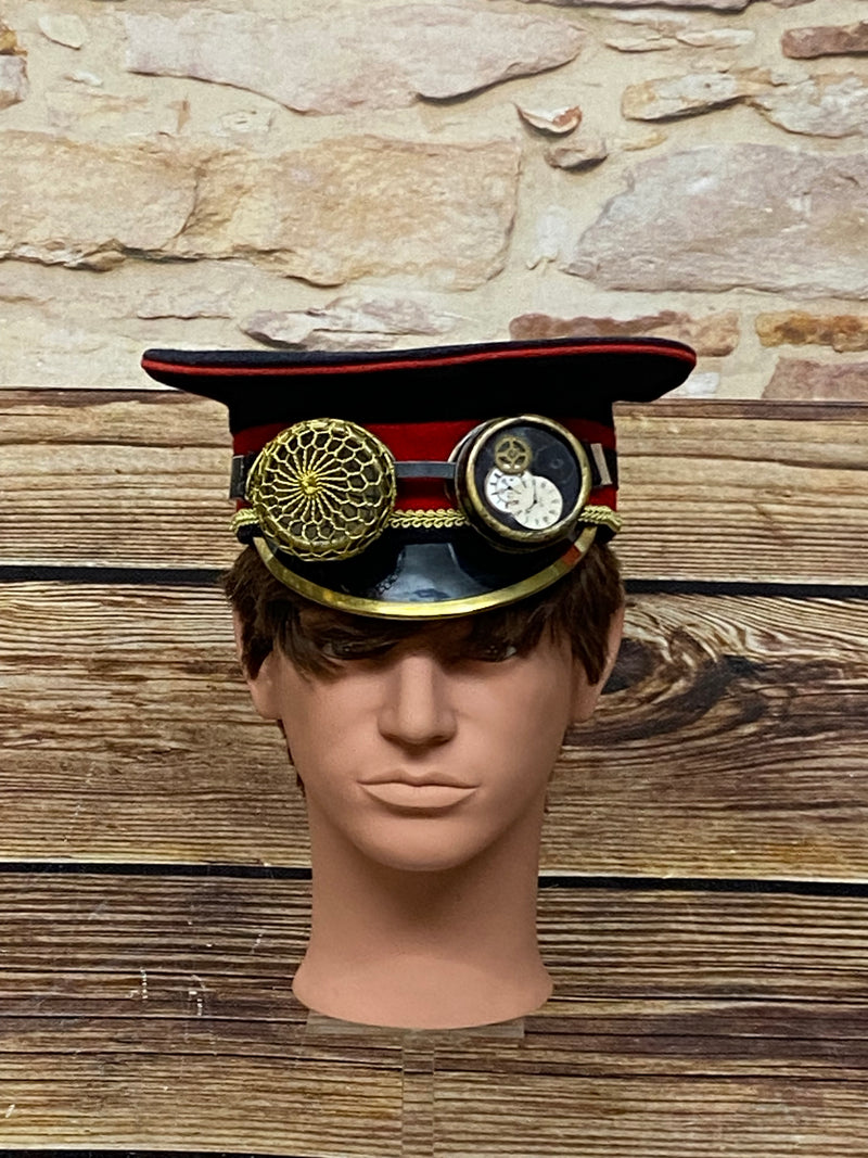 Casquette d'uniforme steampunk de haute qualité uniforme marin taille 56 unique, vintage