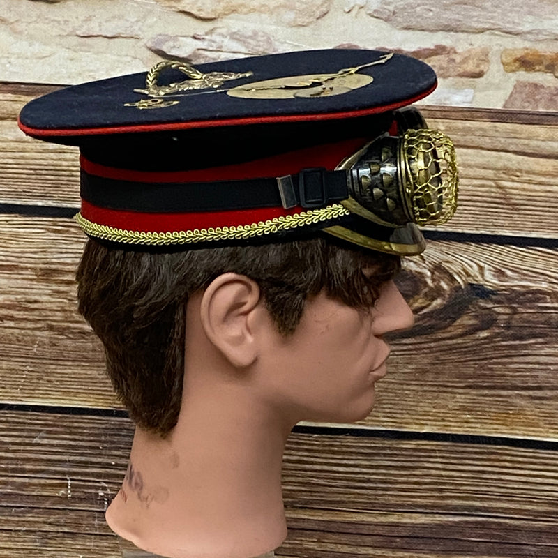 Hochwertige Steampunk Uniformmütze Marine Uniform Gr.56 Unikat, Vintage