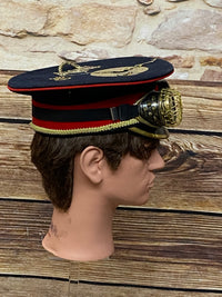 Casquette d'uniforme steampunk de haute qualité uniforme marin taille 56 unique, vintage