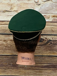 Hochwertige Steampunk Uniformmütze Gr.57 Unikat, handveredelt, grün