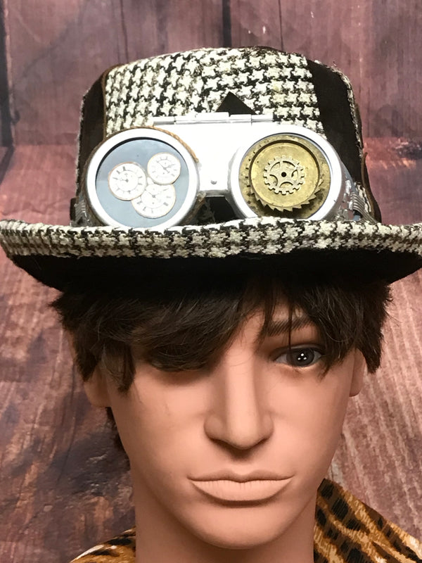 Steampunk Zyliner Kopfbedeckung Handmade Gr.57 Unikat