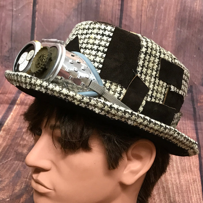 Steampunk Zyliner Kopfbedeckung Handmade Gr.57 Unikat