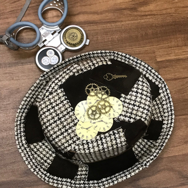 Steampunk Zyliner Kopfbedeckung Handmade Gr.57 Unikat
