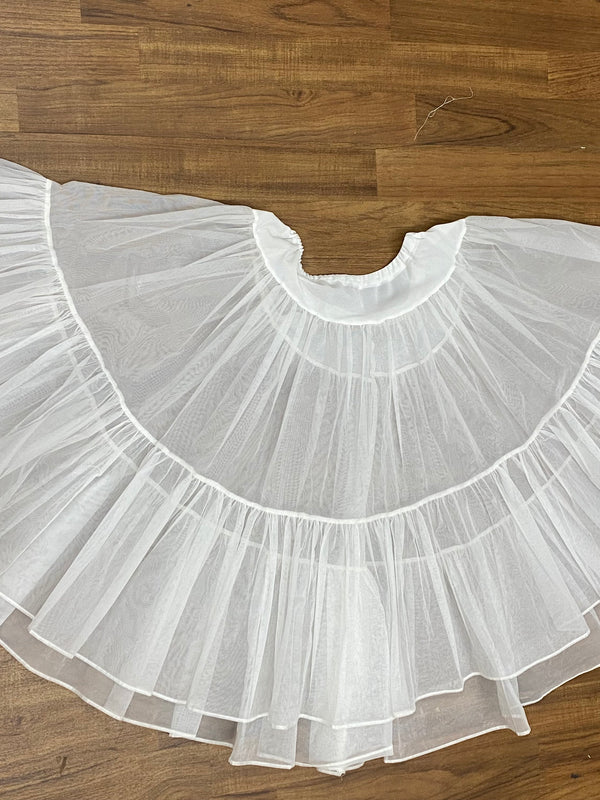 Schöner steifer Petticoat in der Farbe weiß Gr.M