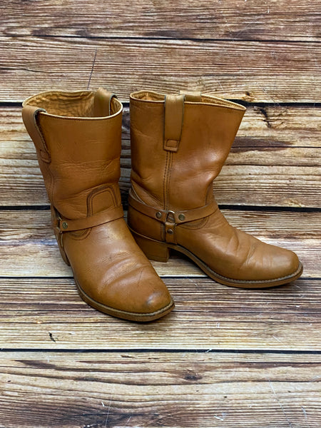 Vintage Lederstiefel in Braun Gr.42
