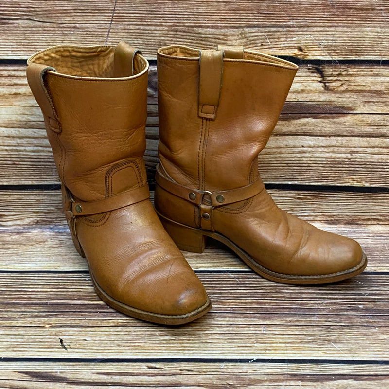 Vintage Lederstiefel in Braun Gr.42