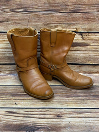 Bottes en cuir vintage en marron taille 42