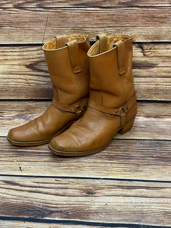 Vintage Lederstiefel in Braun Gr.42