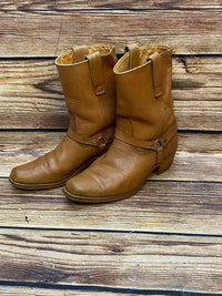 Bottes en cuir vintage en marron taille 42