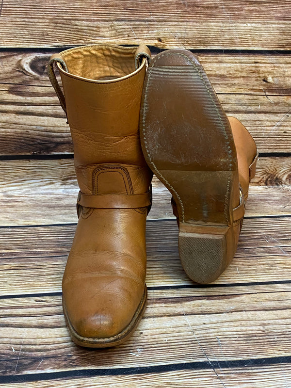 Vintage Lederstiefel in Braun Gr.42
