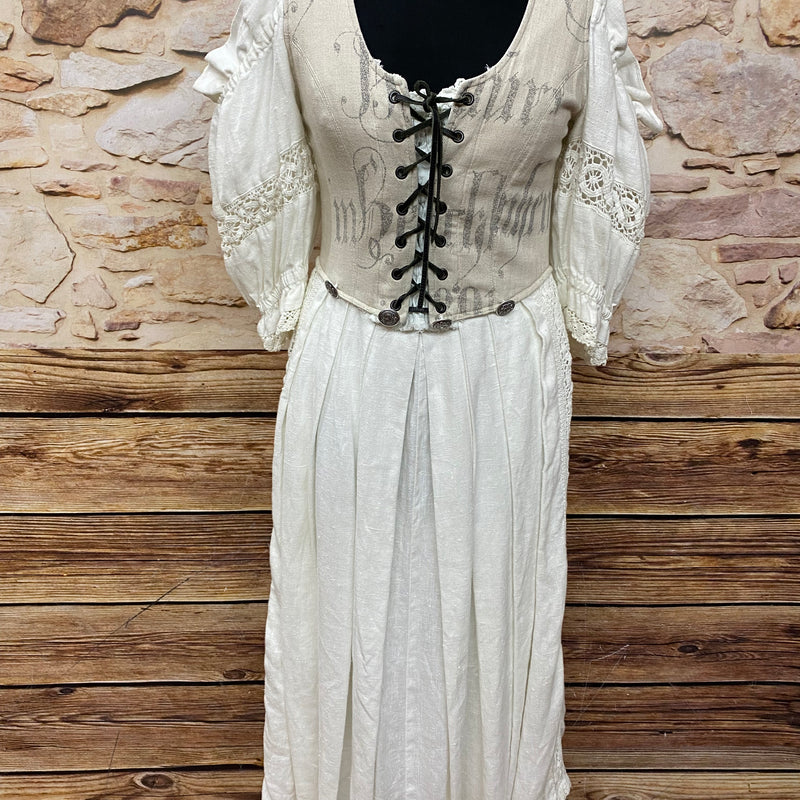 Stockerpoint Landhaus Kleid Trachten beige mit Schürze Gr.38